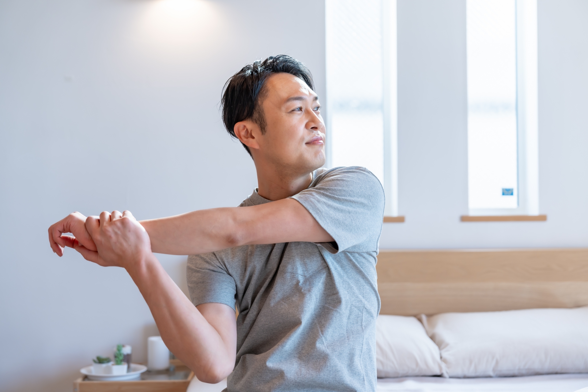 ストレッチを習慣化し、腰痛肩こりを解消できる
